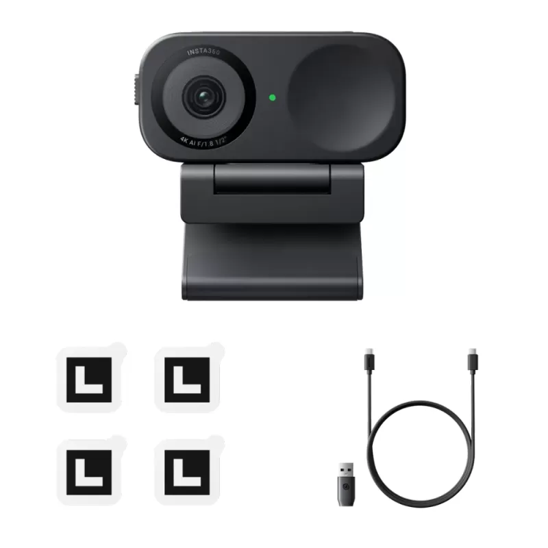 Insta360 Link 2C 4K AI Webcam - Black (LINK2C01)