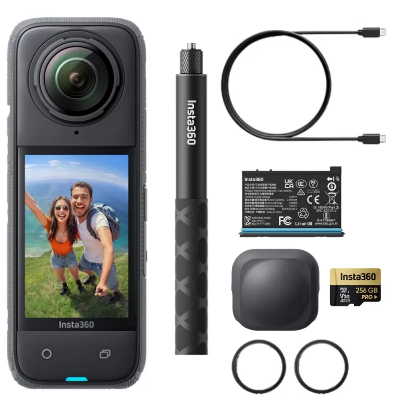 Cámara de Acción Insta360 X4 Starter Bundle 8K 360° - Black (CINSABMA)