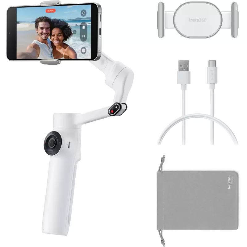 Estabilizador Insta360 Flow 2 - Summit White (FLOW2LITE01)
