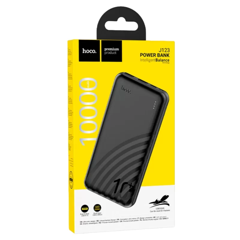 Cargador Portátil Hoco J123 10.000mAh - Black
