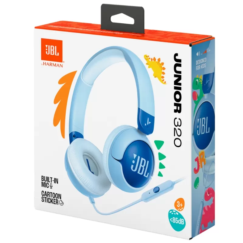 Auricular JBL Junior 320 Kids Bluetooth - Blue