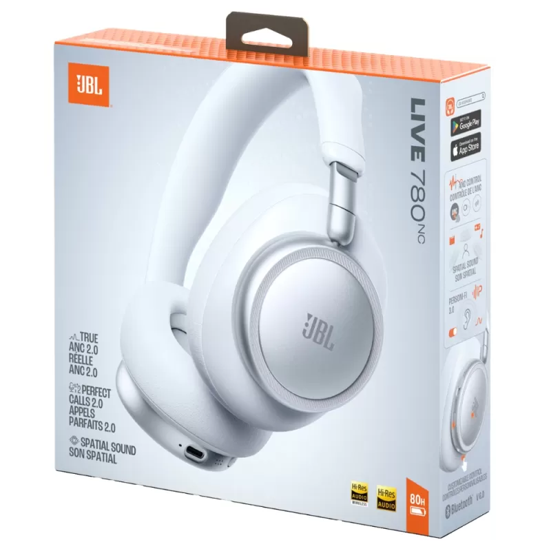 Auricular JBL Live 780NC Bluetooth - White