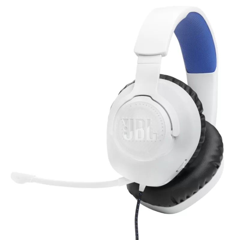 Auricular Gaming JBL Quantum 100P Console - White/Blue
