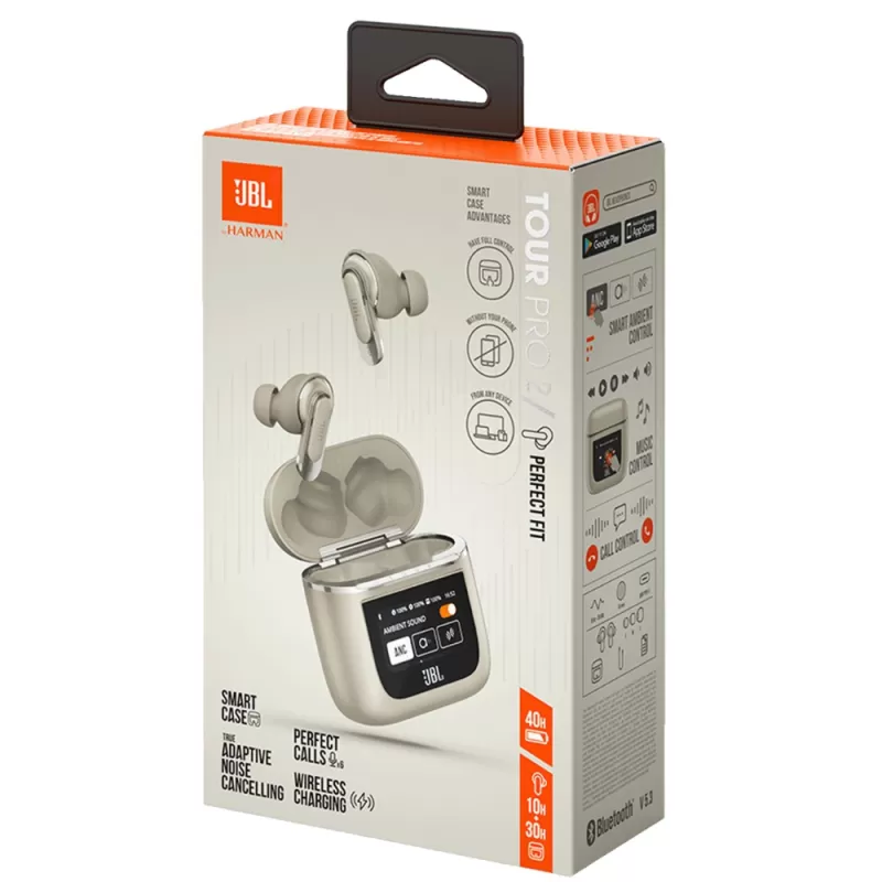 Auricular JBL Tour Pro 2 Bluetooth - Champagne