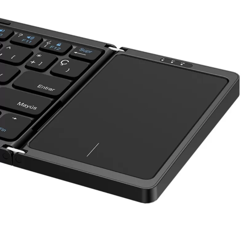 Teclado Wireless Klip Xtreme FlexPlit KCK-650S-BK con TouchPad - Black (Español)