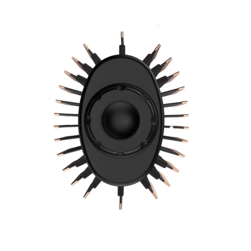 Cepillo Secador Gama Stylish Keration Brush 3D 1300W 2V - Black/Rose Gold