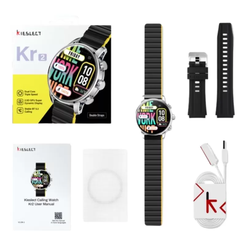 Reloj Smart Kieslect Calling Watch Kr2 - Stainless Steel