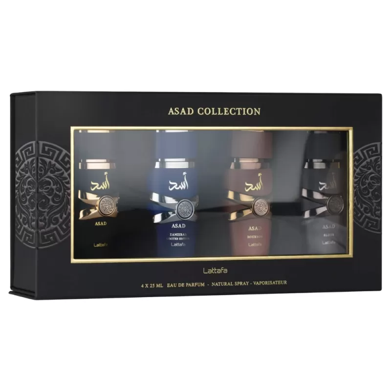 Kit Perfumes Lattafa Asad Collection EDP Masculino - 4x25mL