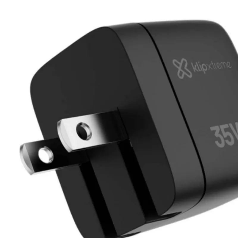Adaptador Klip Xtreme PowerWall 35W KMC-250 USB-C/USB-A - Black