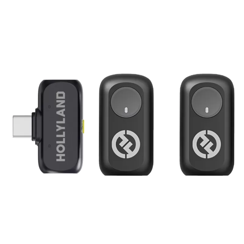 Micrófono Wireless Hollyland Lark A1 Mini Duo USB-C Space Gray