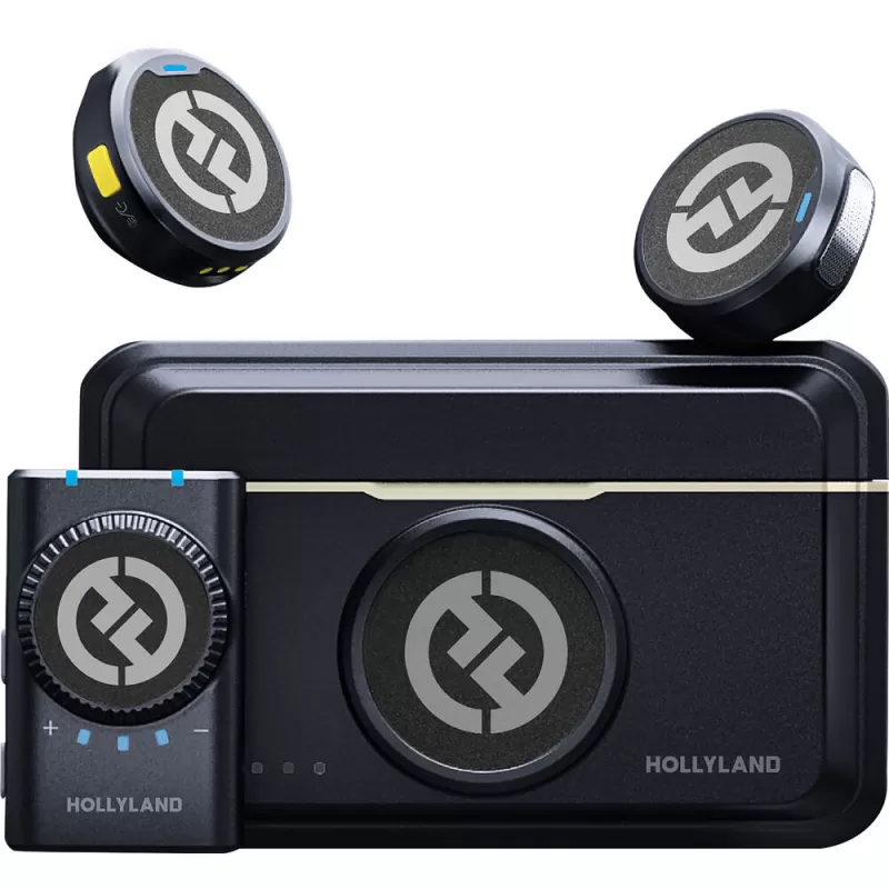 Micrófono Wireless Hollyland Lark M2 Duo Versión Cámara - Shine Charcoal