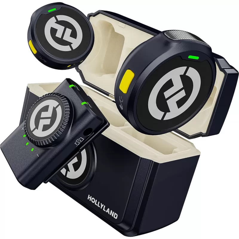 Micrófono Wireless Hollyland Lark M2 Duo Versión Cámara - Shine Charcoal