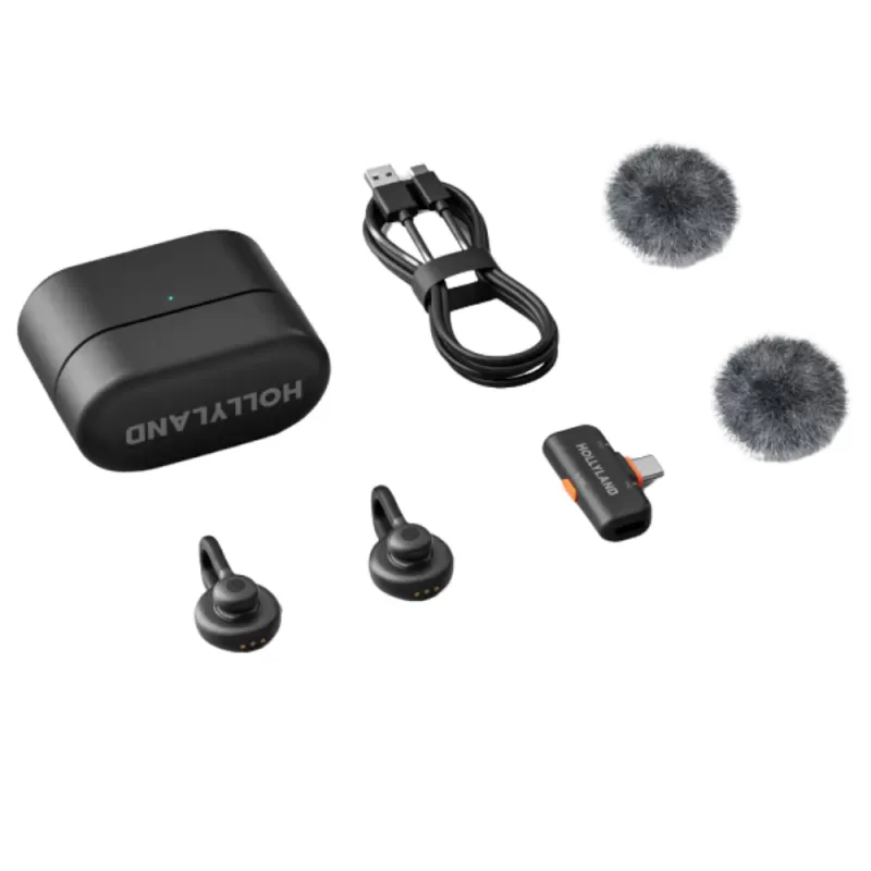 Micrófono Wireless Hollyland Lark M2S Duo USB-C - Space Gray