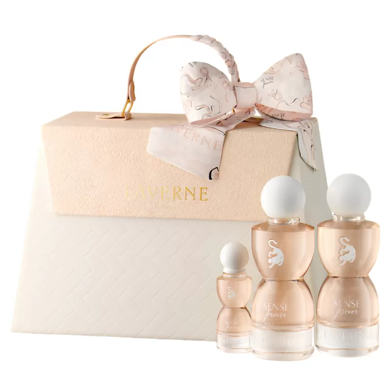 Kit Perfume Laverne Riyadh Sense Forever EDP 75mL + Hair Mist 75mL + Mini Perfume 10mL - Femenino