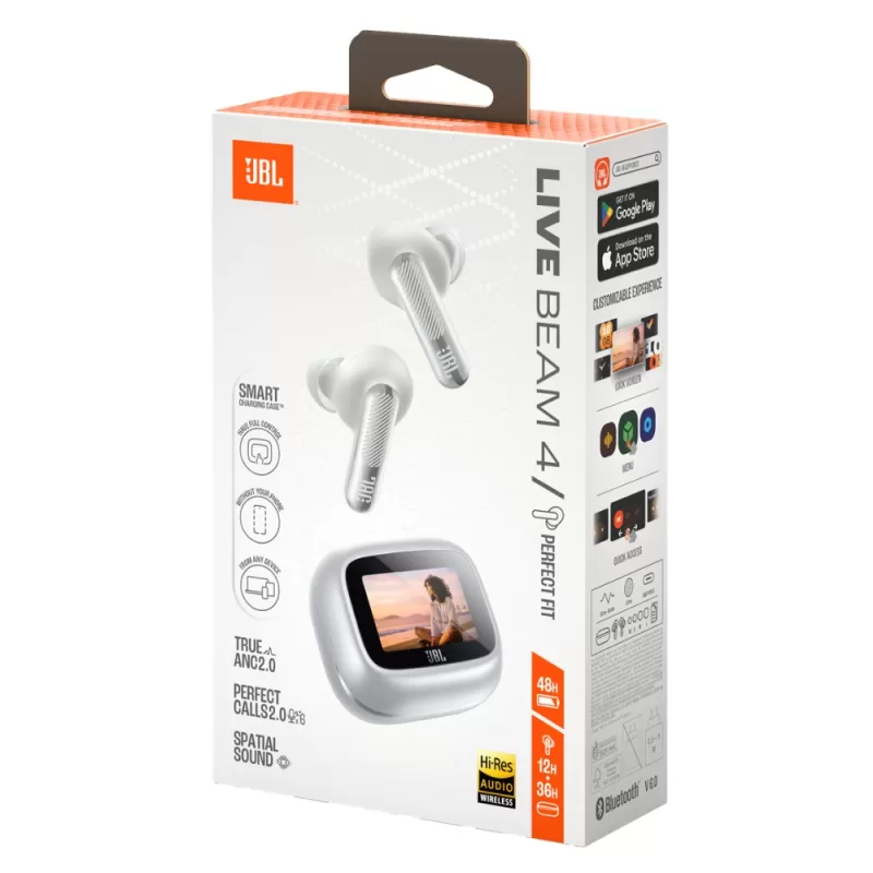 Auricular JBL Live Beam 4 Bluetooth - Silver