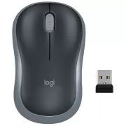 Mouse Wireless Logitech M185 - Black/Gray