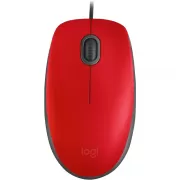 Mouse Logitech Click Silencioso M110 Silent - Red