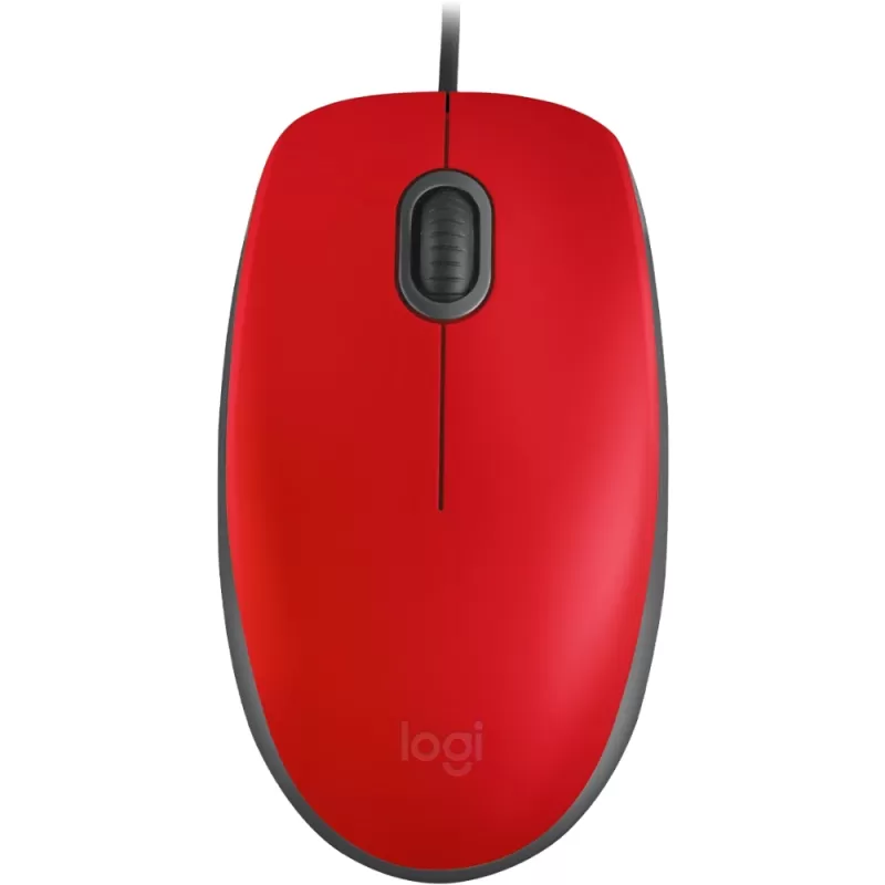 Mouse Logitech Click Silencioso M110 Silent - Red