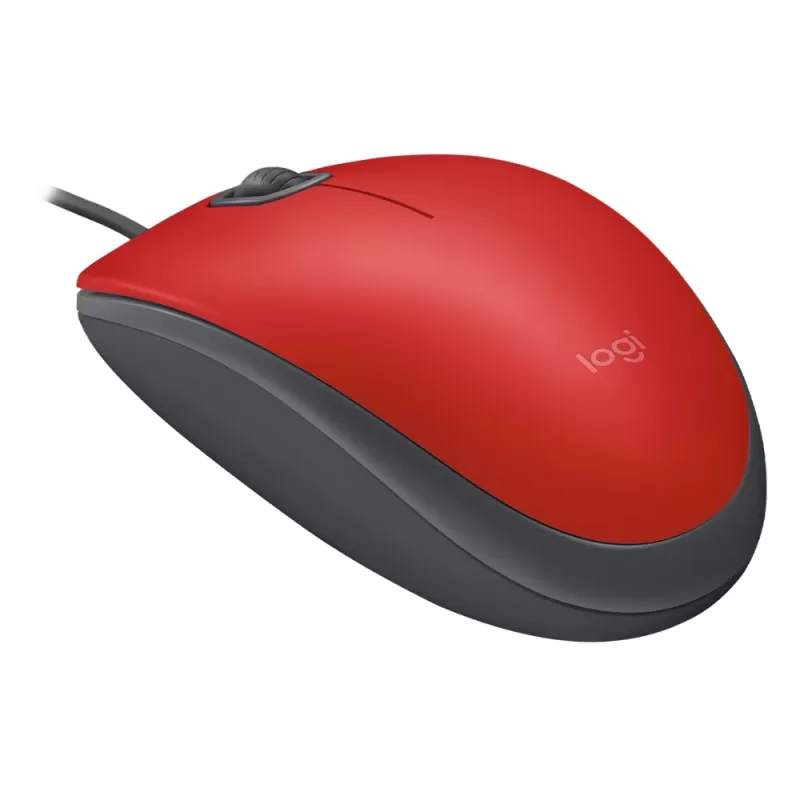 Mouse Logitech Click Silencioso M110 Silent - Red