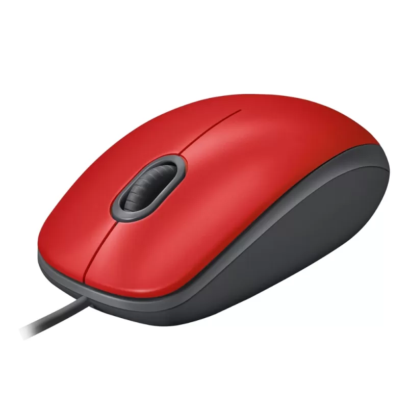 Mouse Logitech Click Silencioso M110 Silent - Red
