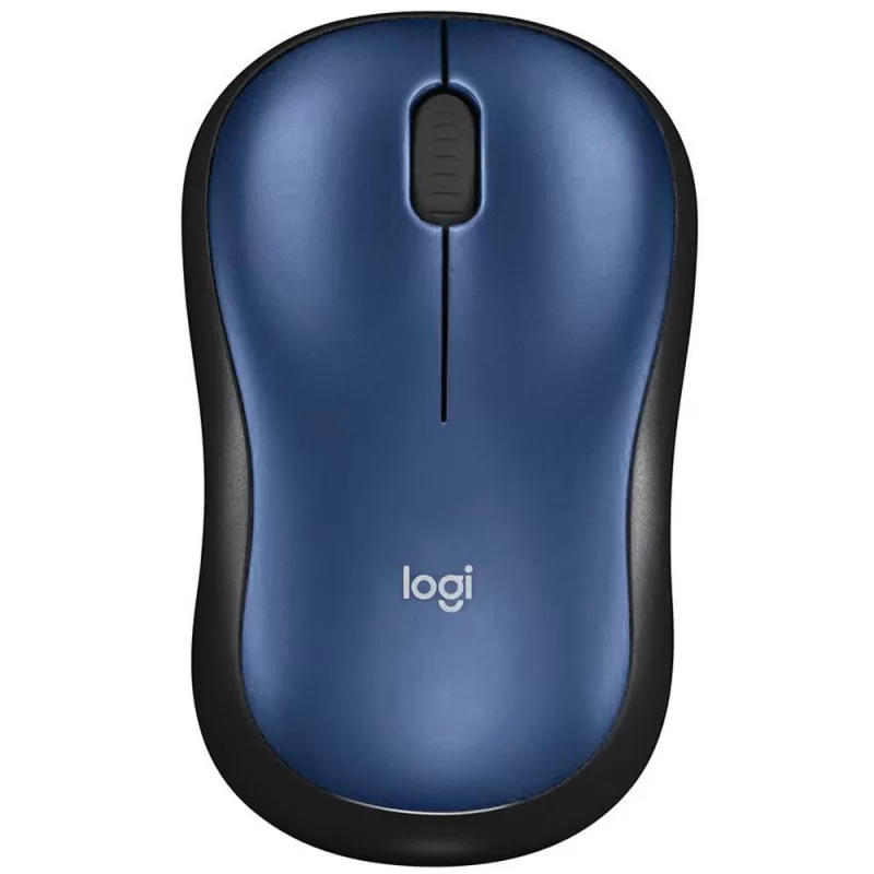 Mouse Wireless Logitech M185 - Blue/Black