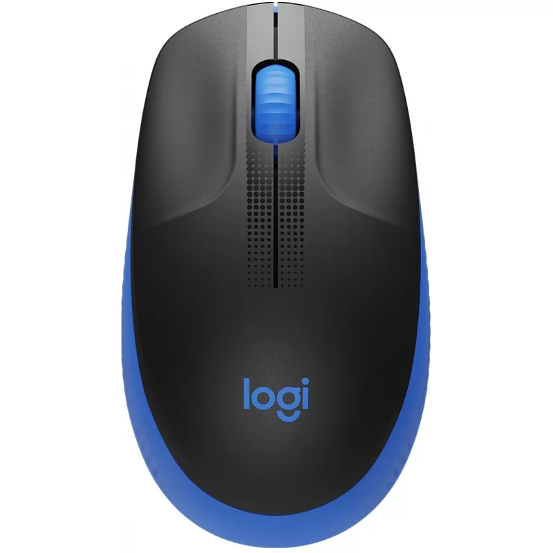 Mouse Wireless Logitech M190 - Blue/Black