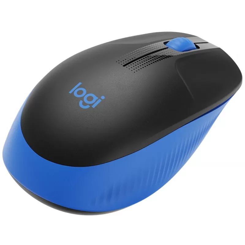 Mouse Wireless Logitech M190 - Blue/Black
