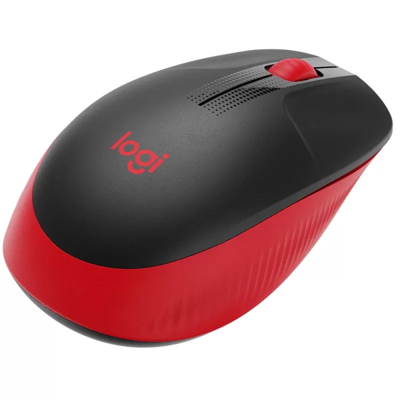Mouse Wireless Logitech M190 - Red/Black