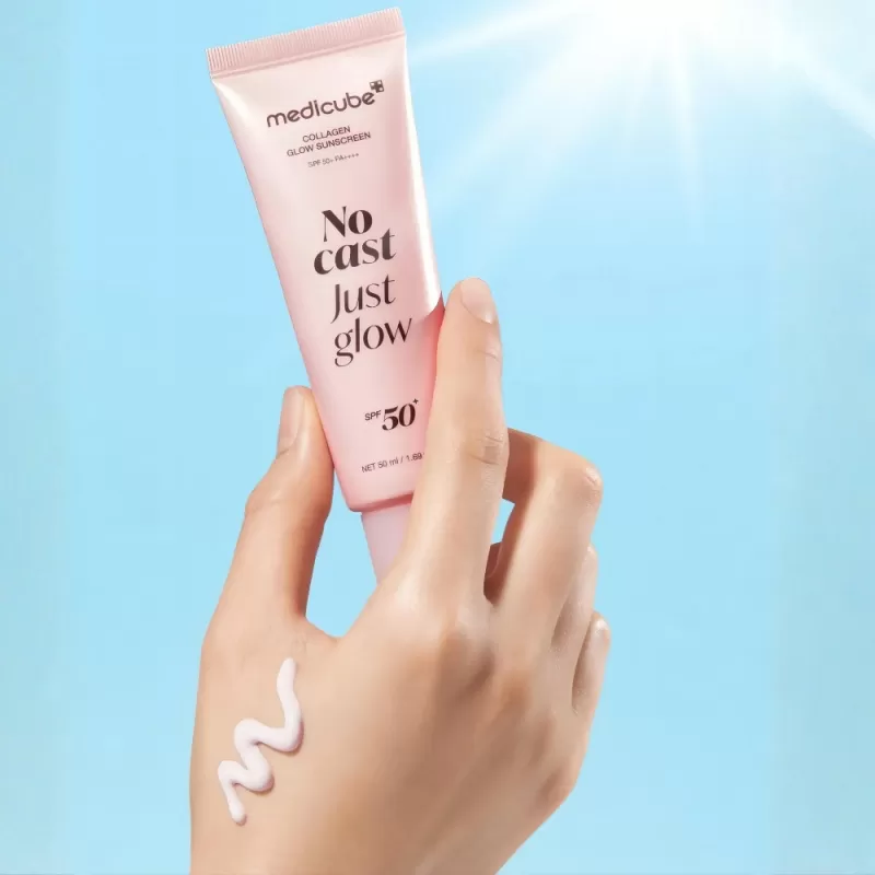 Protector Solar Facial Medicube Collagen No Cast Just Glow SPF 50+ PA++++ 50mL