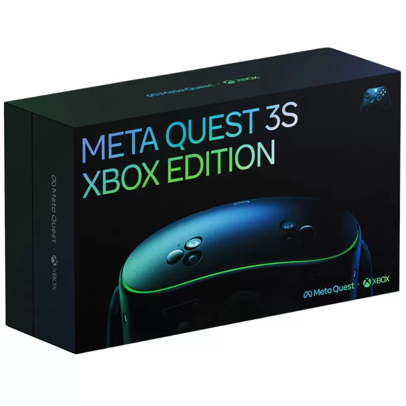 Lente de Realidad Virtual Meta Quest 3S Xbox Limited Edition 128GB Black/Green + Xbox Game Pass Ultimate 3 Meses