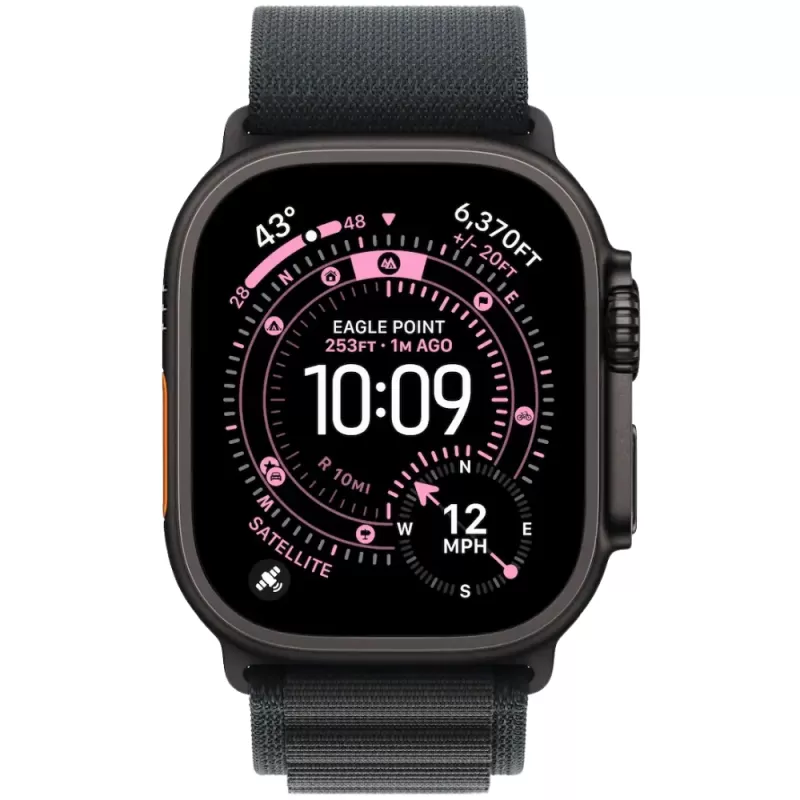 Apple Watch Ultra 3 MF0X4LW/A 49mm (GPS+Celular) - Black Titanium/Black Alpine Loop