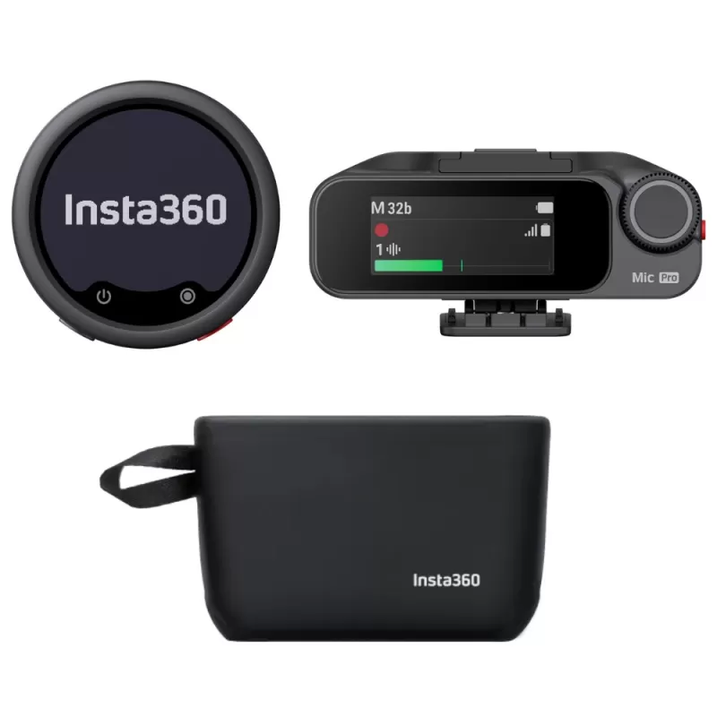 Micrófono Wireless Insta360 Mic Pro (1 TX + 1 RX)...