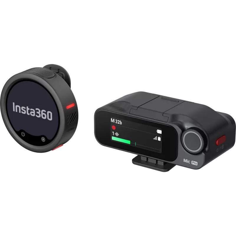 Micrófono Wireless Insta360 Mic Pro (1 TX + 1 RX) - Black (MIC PRO02)