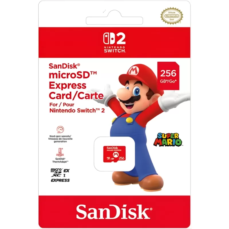 Memoria microSD Express Sandisk para Nintendo Swit...