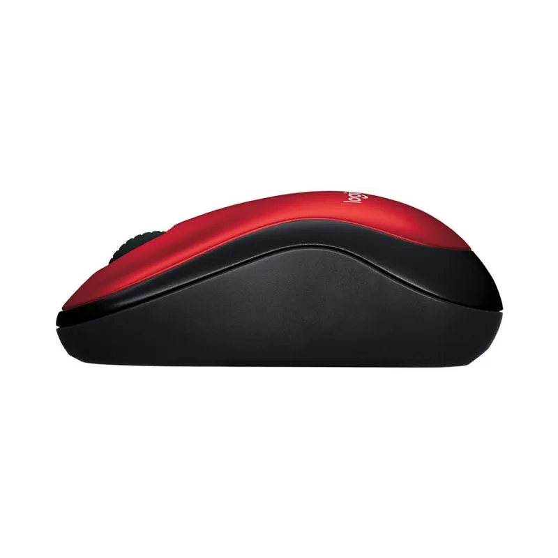Mouse Wireless Logitech M185 - Red