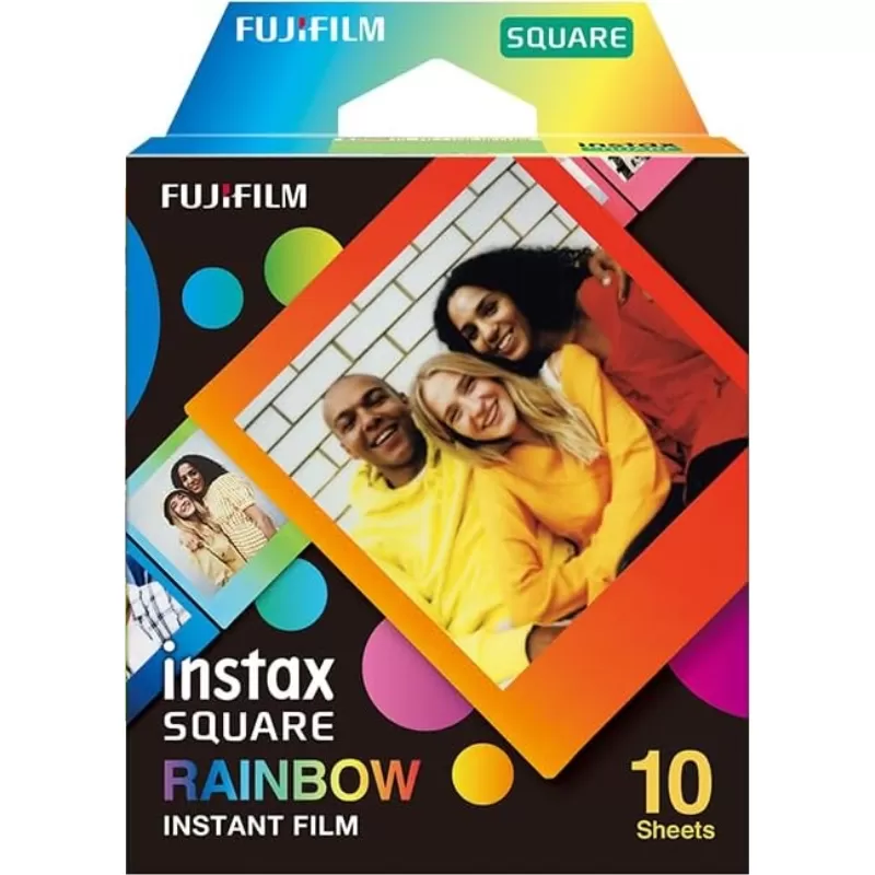 Papel Térmico Fujifilm Instax Square Rainbow - (10 hojas de película)