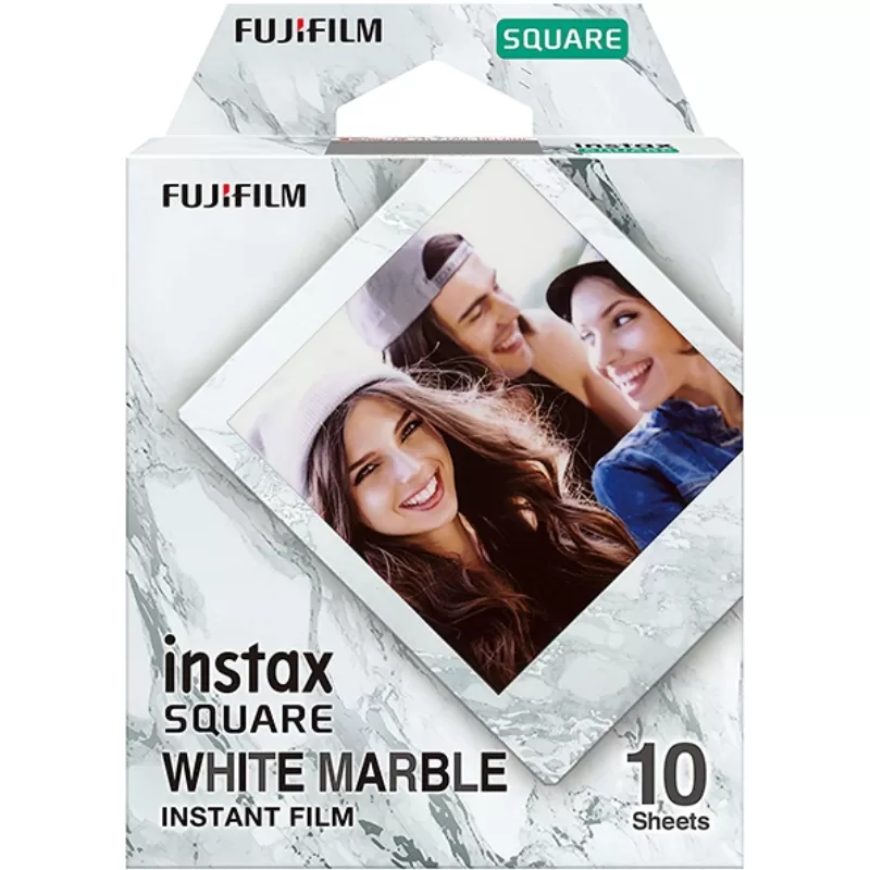 Papel Térmico Fujifilm Instax Square White Marble - (10 hojas de película)