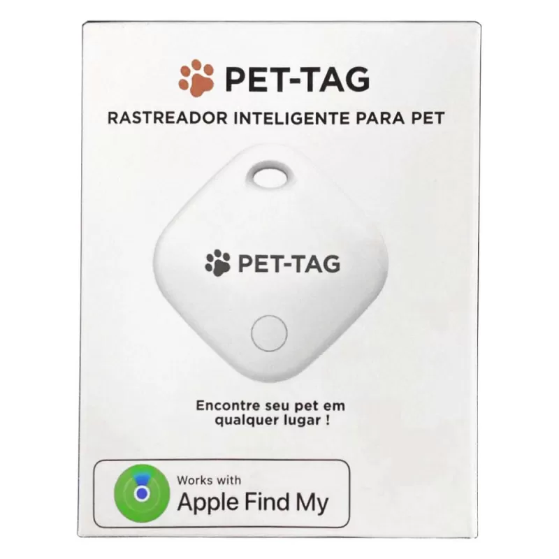 Rastreador Smart para Mascota Pet-Tag Apple Find My - White
