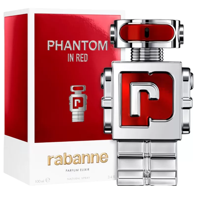 Perfume Rabanne Phantom In Red Parfum Elixir Masculino - 100mL