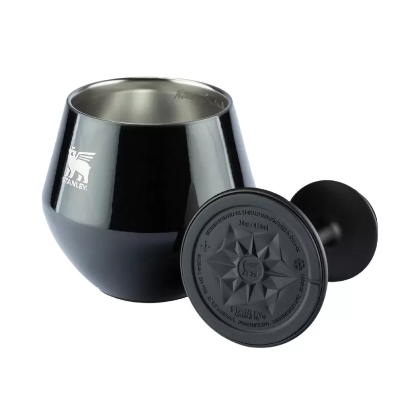 Copa Stanley The Lifted Spirits Prismatic 2-in-1 Cocktai Glass 414mL - Black Gloss