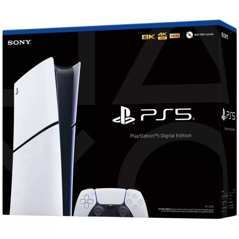 Consola Sony PlayStation 5 Slim CFI-2015 Digital 1TB SSD - Black/White