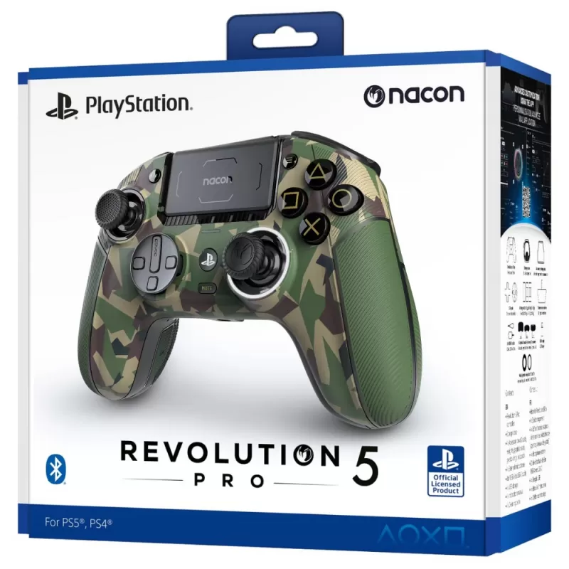 Control Nacon Revolution 5 Pro para PS5/PS4/PC - Field Camo