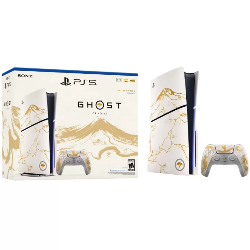 Consola Sony PlayStation 5 Slim CFI-2015 Disk 1TB SSD - Ghost of Yōtei Gold Limited Edition