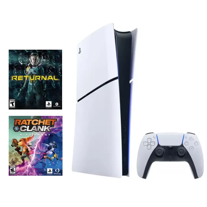 Consola Sony PlayStation 5 Slim CFI-2015 Digital 1TB SSD Returnal + Ratchet & Clank - Black/White