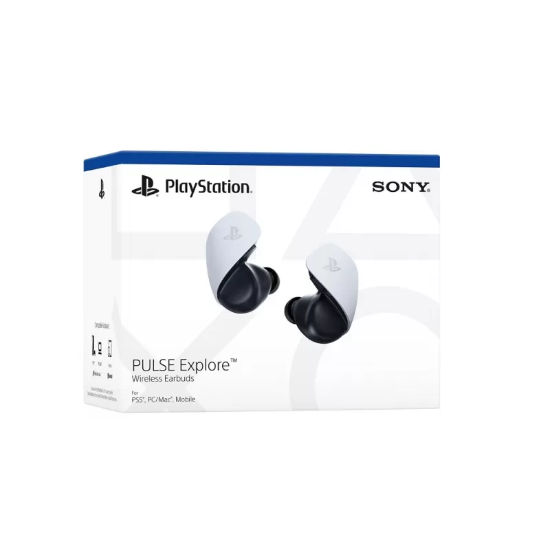 Auricular Wireless Sony Pulse Explore para PlayStation 5 - White/Black (Japonés)