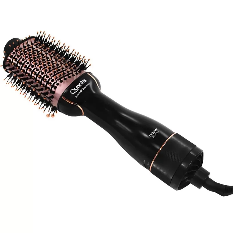 Cepillo Secador Quanta QTES6000N 1300W 2V - Black/Rose