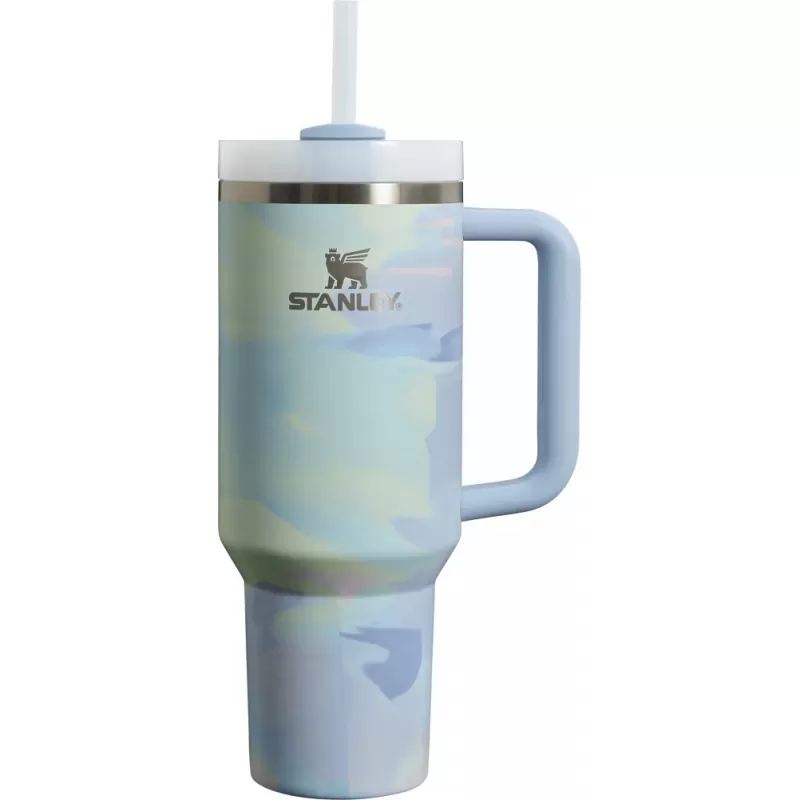 Vaso Térmico Stanley The Quencher H2.0 FlowState Tumbler 1.18L - Cool Serene Brushstrokes