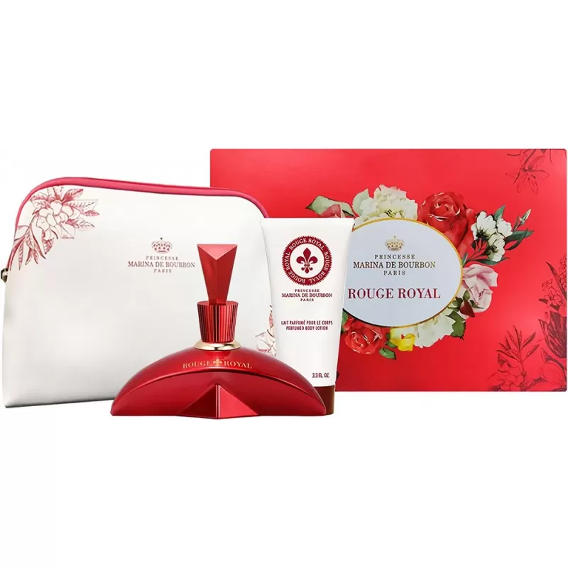 Kit Perfume Marina de Bourbon Rouge Royal EDP 100ml + Body Lotion 100ml + Neceser - Femenino