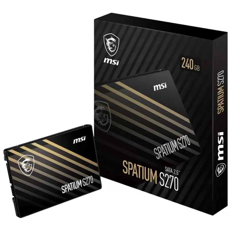 HD SSD Msi Spatium S270 240GB SATA III 2.5" 500/450MB/s