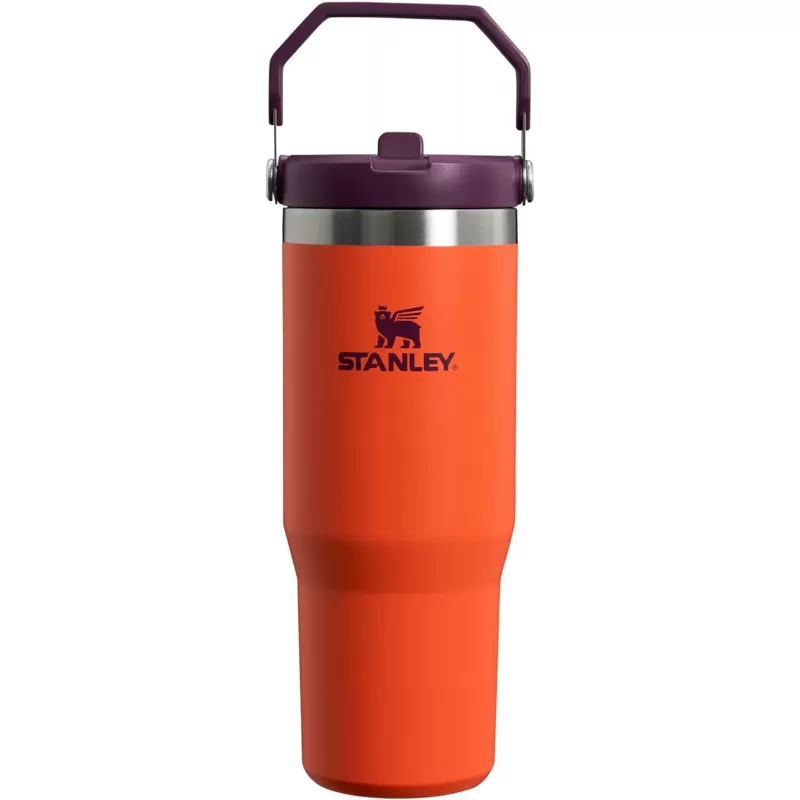 Termo Stanley Classic The IceFlow Flip Straw Tumbler 887mL - Plum Tigerlily